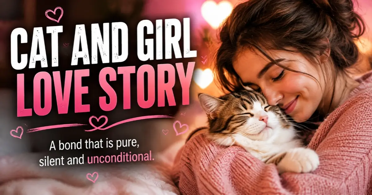 Young woman lovingly cuddling her cat, showing the pure unconditional bond and emotional connection between a girl and her pet.