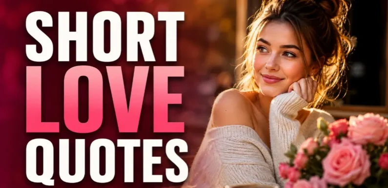 Short Love Quotes – Simple Words That Make Love Stronger
