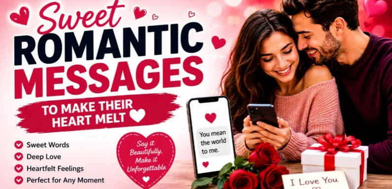 Sweet Romantic Messages: Simple Lines That Show Big Love