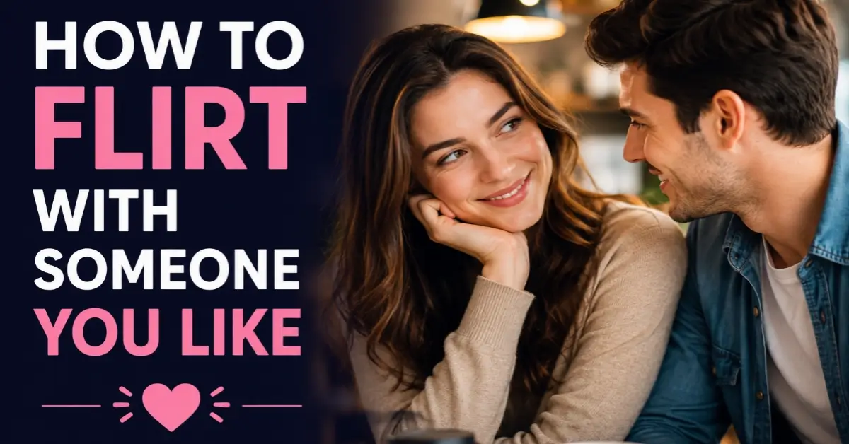 how to flirt with someone you like.