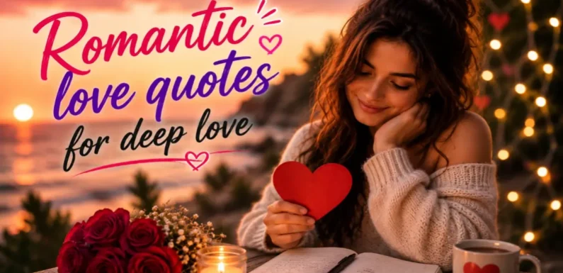 Romantic Love Quotes for Deep Feelings – Expressions That Touch the Heart