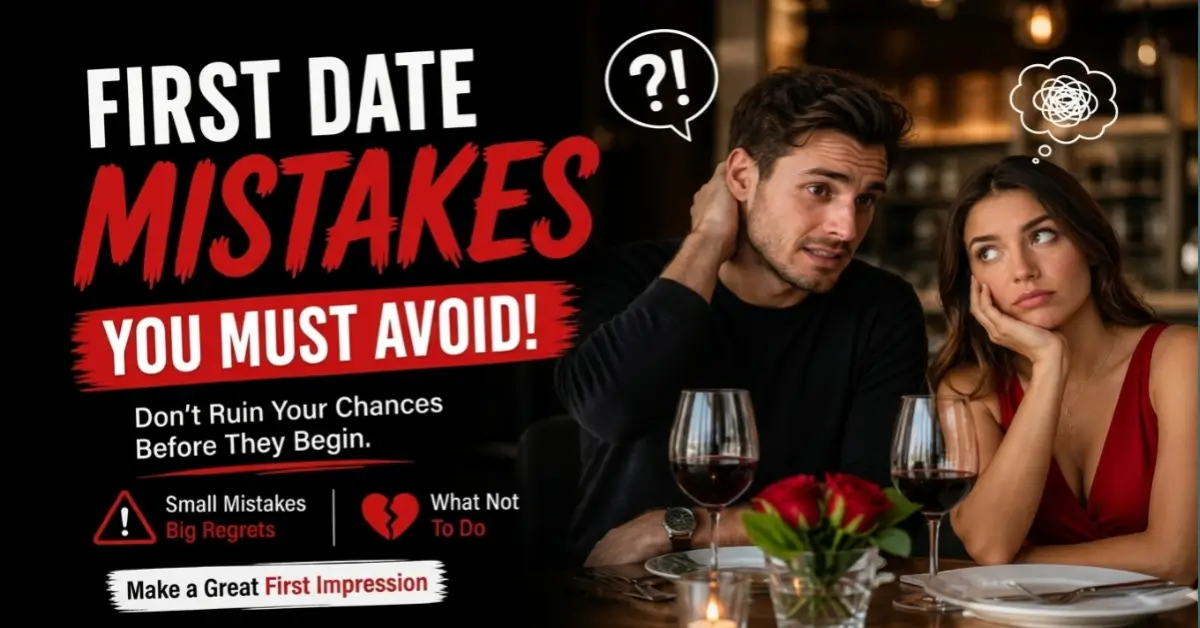 First Date Mistakes You Should Avoid to Make a Great Impression | Love ...