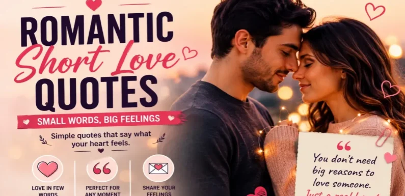Romantic Short Love Quotes That Speak to the Heart