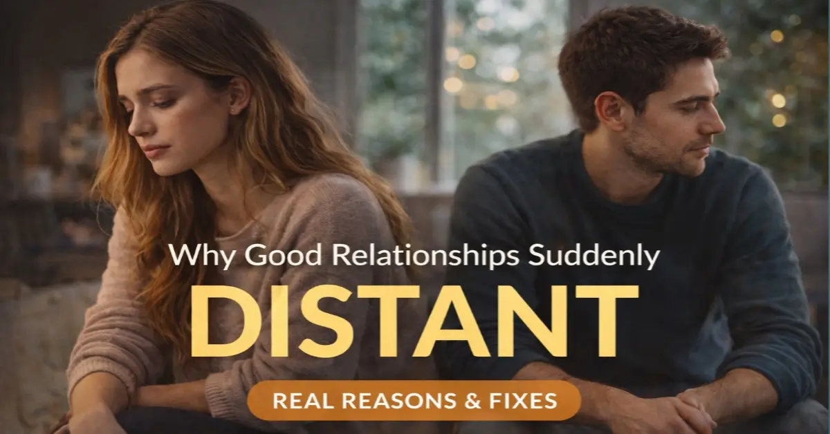 why good relationships suddenly feel distant