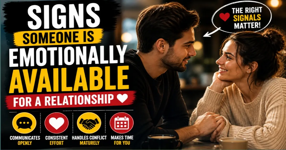Signs Someone Is Emotionally Available for a Relationship
