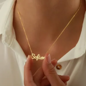 Custom Name Necklace for Women Silver Gold Rose Gold