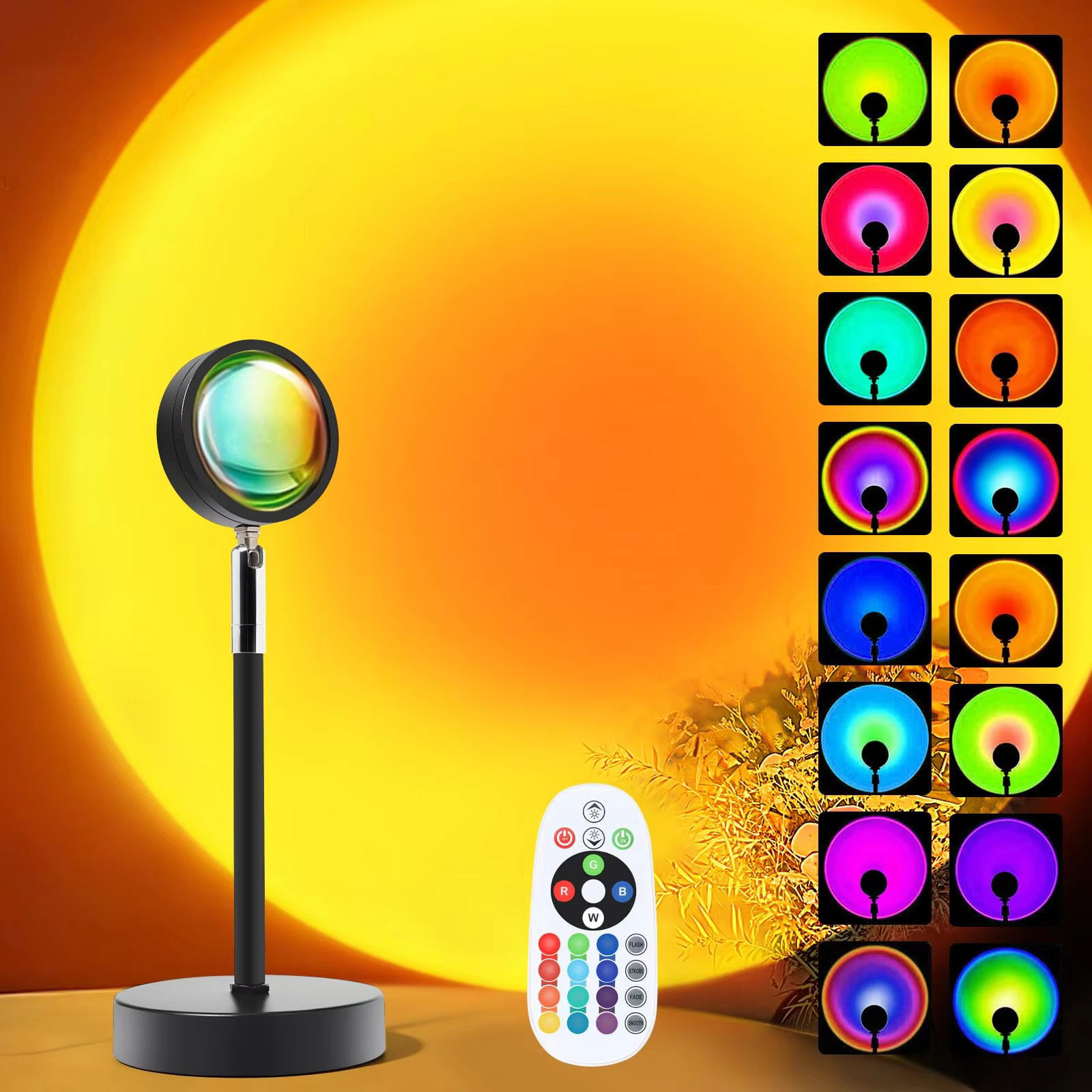 Sunset RGB Projector Lamp with Remote