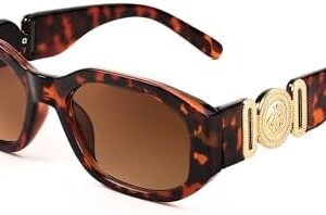 FEISEDY Retro Trendy Rectangle Sunglasses Women Men Narrow Shades B2322 |Vintage Shades |UV400 Protection |Blocks Glare |Women & Men |Comes With A Storage Case : Clothing, Shoes & Jewelry