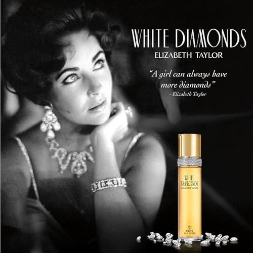 Elizabeth Taylor White Diamonds Eau de Toilette for Women, 3.3 fl oz | Women's floral chypre eau de toilette. Perfume with notes of lily, neroli, warm amber, and sandalwood. : Beauty & Personal Care - Image 4