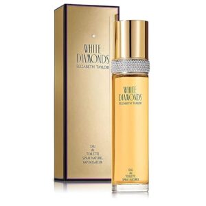 Elizabeth Taylor White Diamonds Eau de Toilette for Women, 3.3 fl oz | Women's floral chypre eau de toilette. Perfume with notes of lily, neroli, warm amber, and sandalwood. : Beauty & Personal Care