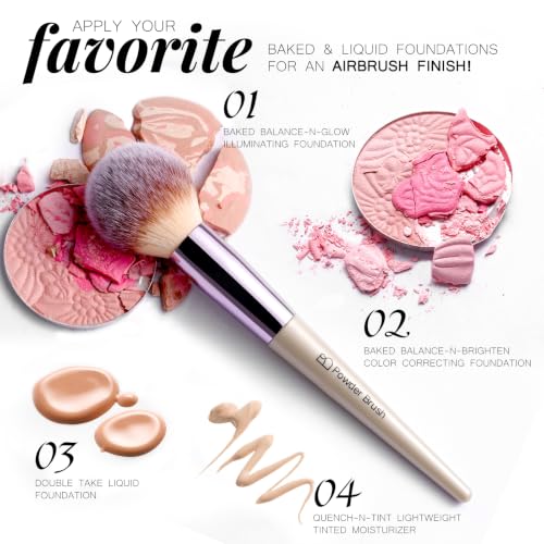 BS-MALL Makeup Brush Set 18 Pcs Professional Foundation Powder Concealers Eyeshadow Blush Synthetic Makeup Brushes with Labeled instruction Black Case Upgraded Version : Beauty & Personal Care - Image 2