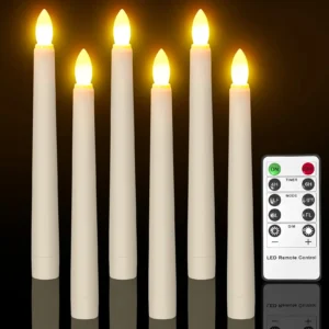 20cm LED Table Light With Timer Remote Flameless Electronic Taper Candle Light for Party Wedding Home Decor Flashing Lamp - AliExpress 39 - Emitting Color : 2pcs