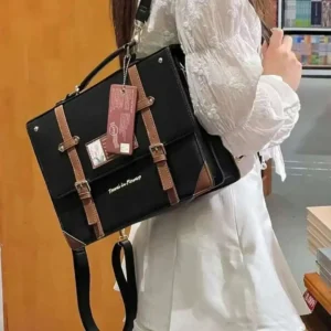 Y2K Preppy Style Large Capacity Ita Backpack Lolita Girl Transparent Fashion DIY Display Shoulder Bag Crossbody Bag Cute Handbag - AliExpress 1524 - Color : Style A Black - Size : 34x24x8cm