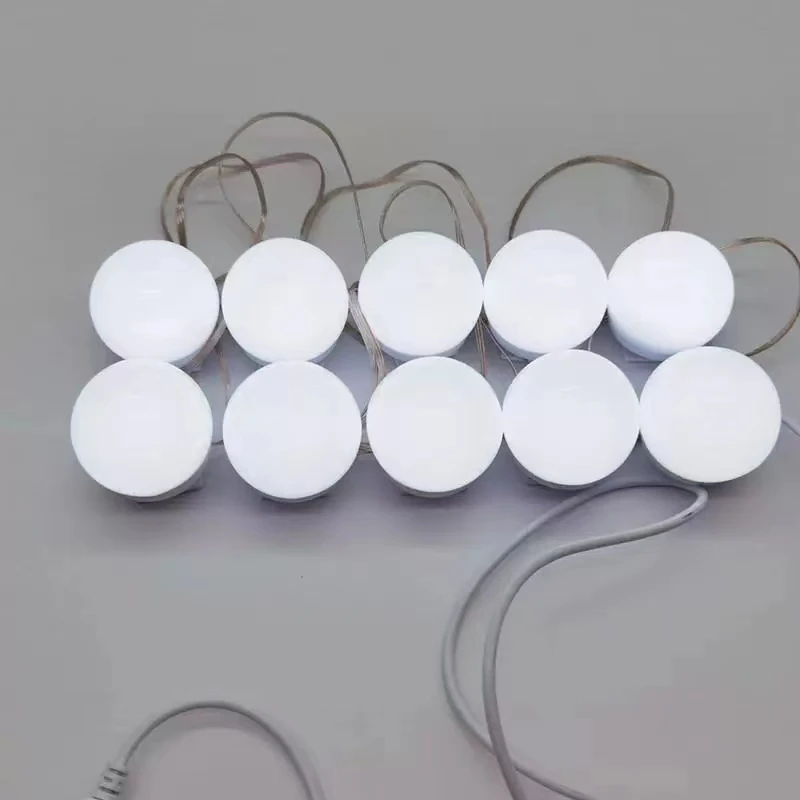 LED Light Paste Mirror Makeup Light Bulbs, Makeup Mirror Vanity Led 5v 2A Light Bulbs, Led Lamp USB Cosmetic Lighted Table,10pcs - AliExpress 39 - Lampshade Color : 6 Bulbs - Color Temperature : 3 Colors 3000-6500K - Image 6