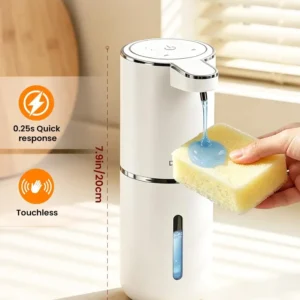 380ML Capacity Light Display 4-Gears Adjustable Foam/Liquid Modes Intelligent Automatic Sense Soap Dispenser Hand Sanitizer Pump - AliExpress 6 - Color : Black Mirror-Gels