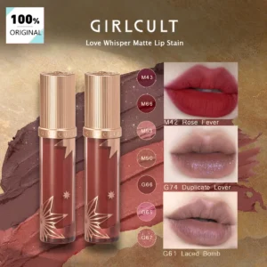 GIRLCULT Love Whisper Matte Lip Stain-10 Shades,Premium Velvety Matte,Highly Pigmented & Saturated,Lightweight & Non-Drying - AliExpress 66 - Color : G61 Laced Bomb