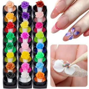 LIMEGIRL Nail Art UV Plasticine Gel for Nails DIY Carve Patterns 3D UV Gel Acrylic Carving Flowers Accessories for Manicure Tool - AliExpress 66 - Color : G114-1