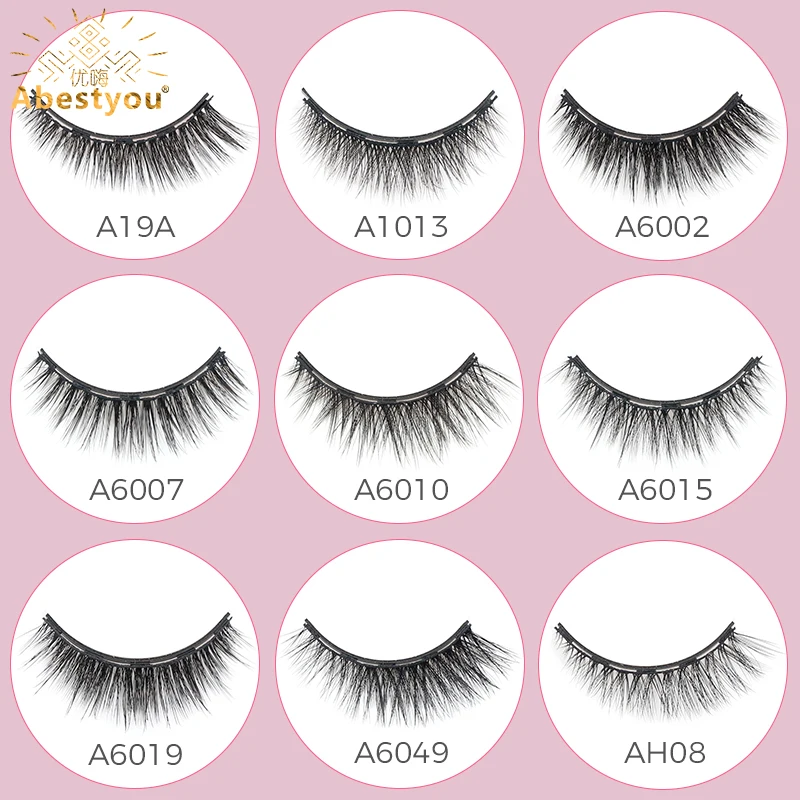 Abestyou Micro 5 Magnets Natural Long 3d 3pairs False Mink Magnetic Lashes With Eyeliner Tweezers Eyelashes Holder Makeup Kits - AliExpress 66 - Color : A6038 - Image 4