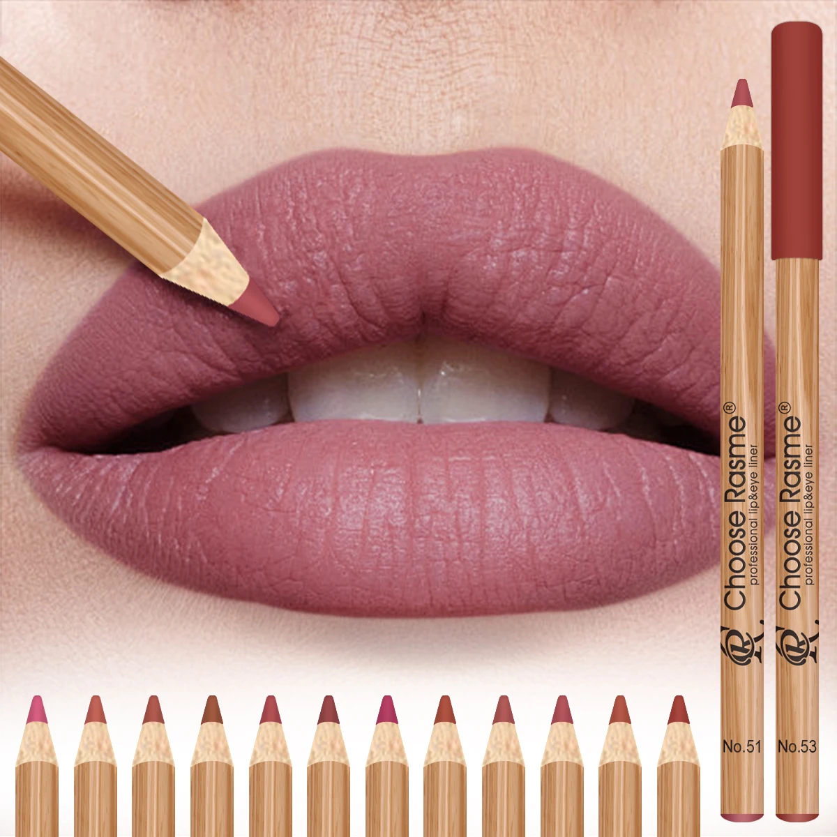 12 Matte Lip Liner Pencil Set Color Rendering Easy Makeup Waterproof Durable Lip Makeup Cosmetics Valentine's Day Gift - AliExpress 66 - Color : 1-CR0223 - Image 4