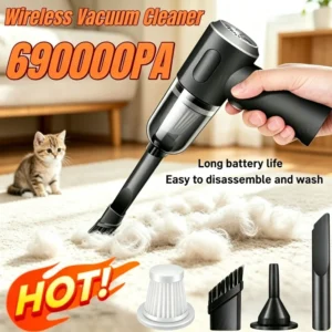 2-in-1 Cordless Vacuum Cleaner 69000Pa - Color : 1PC