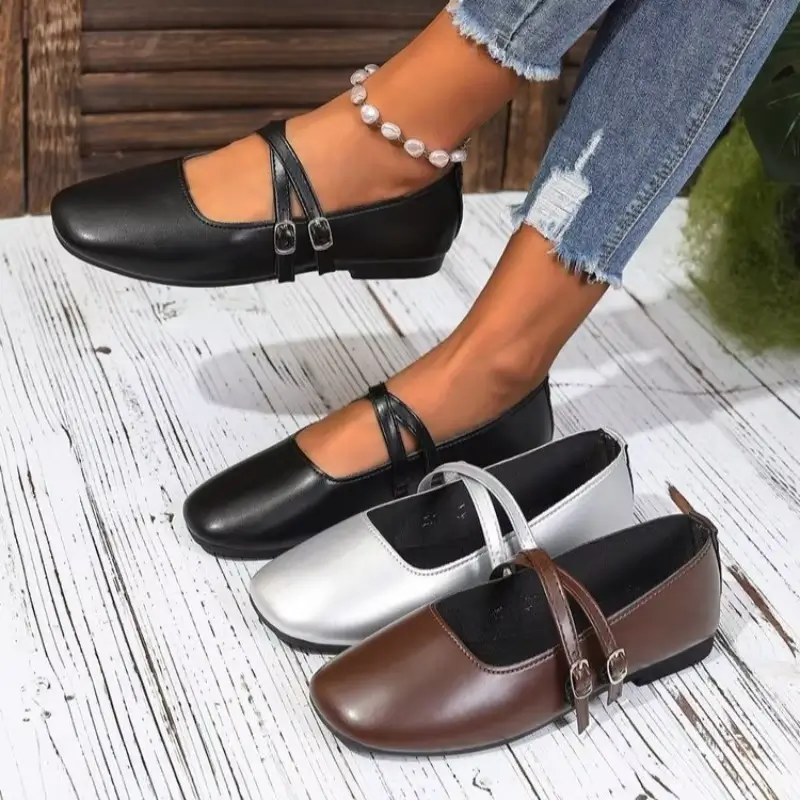 Classic Retro Mary Jane Flat Shoes