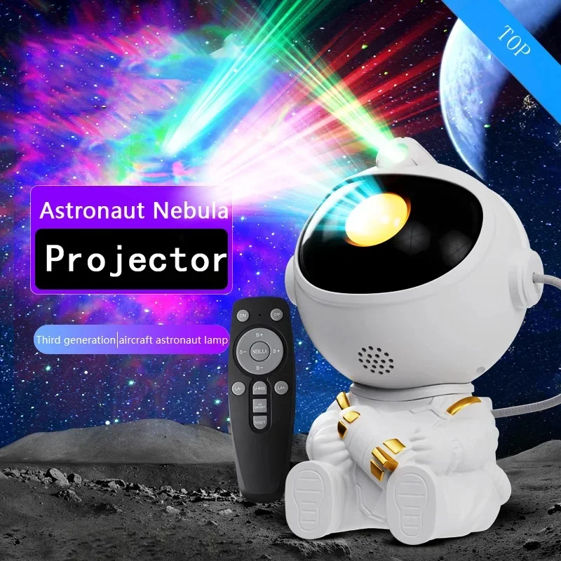 Astronaut LED Star Galaxy Projector Night Light - Starry Sky Ambiance Mood Lamp for Bedroom & Room Decor, Creative Children’s Gi - AliExpress 39 - Color : WHITE - Emitting Color : Aircraft - Image 5