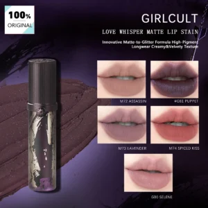Girlcult Love Whisper Matte Lip Stain(M72-G81),Highly Pigmented&Long-Lasting,Jianghu (Martial Arts Romance) Theme,Luxury Makeup - AliExpress 66 - Color : G81 Puppet
