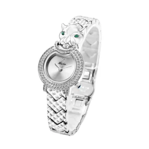 Ultra Thin Leopard Small Dial Quartz Watch for Women with Chain Bracelet Style Waterproof Butterfly Clasp - AliExpress 1511 - Color : W592-1
