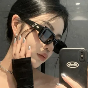 Retro Y2K Style Small Square Sunglasses Women kitten Eye Sunglasses Fashion Colorful Mirror Goggles Men Punk Sports Suns Glasses - AliExpress 200000297 - Lenses Color : A6
