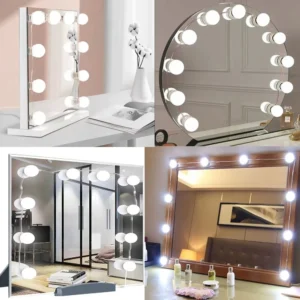 LED Light Paste Mirror Makeup Light Bulbs, Makeup Mirror Vanity Led 5v 2A Light Bulbs, Led Lamp USB Cosmetic Lighted Table,10pcs - AliExpress 39 - Lampshade Color : 6 Bulbs - Color Temperature : 3 Colors  3000-6500K