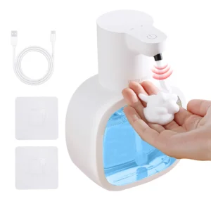 New Wall Mounted Automatic Soap Dispenser Foam Smart Hand Washing Machine 500ml Liquid Rechargeable Bathroom Induction Sensor - AliExpress 6 - Color : P4D black Foam