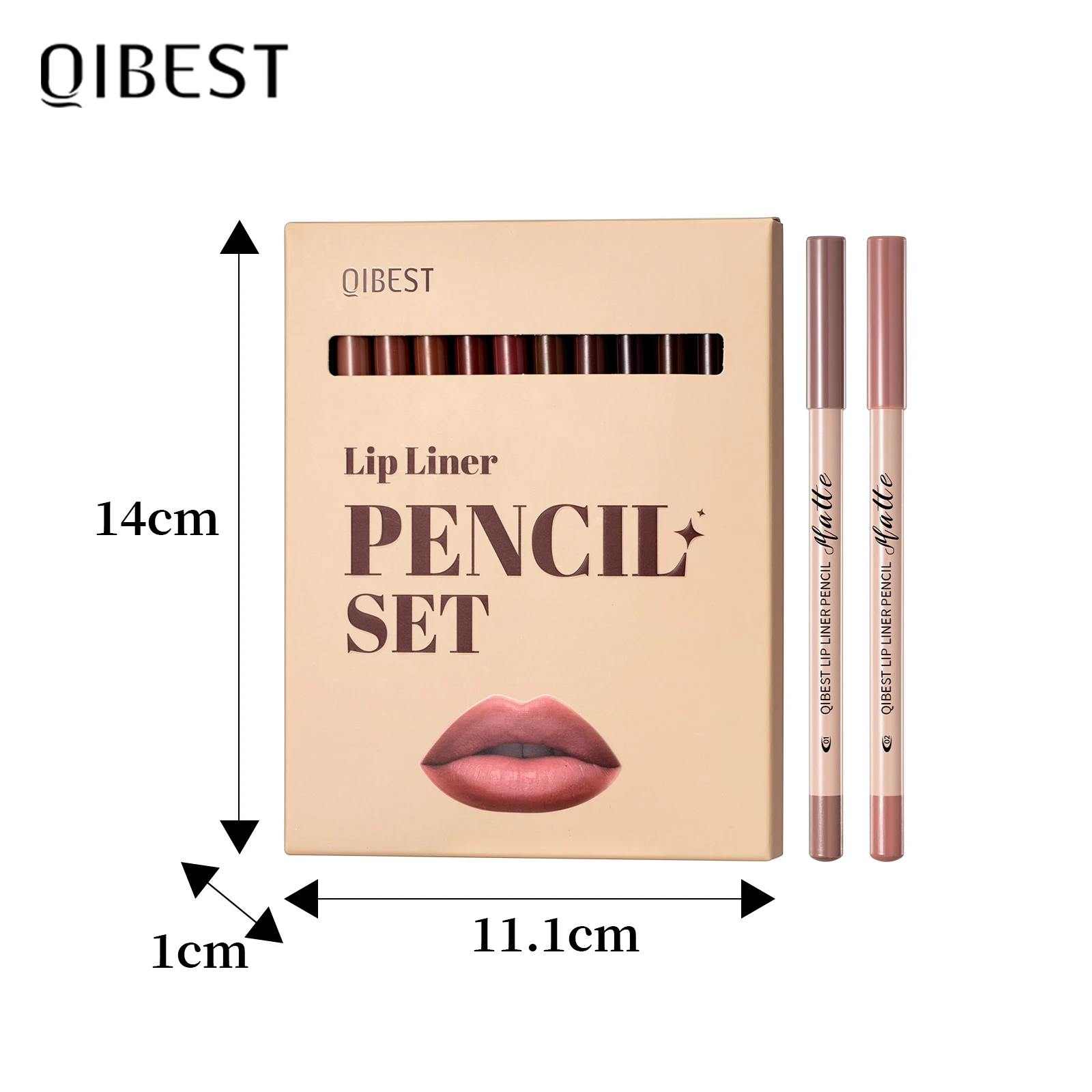QIBEST 12 Colors Matte Lipstick Lipliner Pen Makeup Sets Waterproof Lasting Lip Liner Pencil Contour Lipstick Pen Lip Cosmetics - AliExpress 66 - Color : Lipliner Kits - Image 6