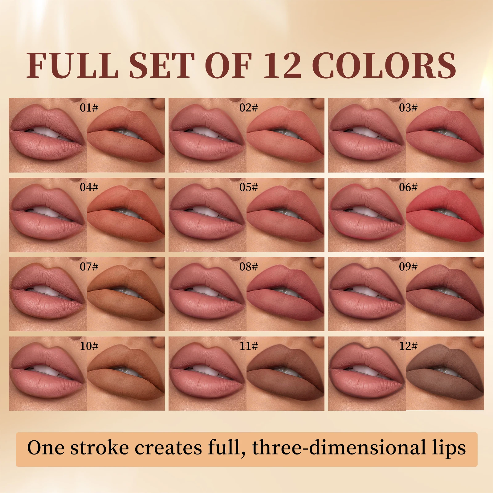 QIBEST 12 Colors Matte Lipstick Lipliner Pen Makeup Sets Waterproof Lasting Lip Liner Pencil Contour Lipstick Pen Lip Cosmetics - AliExpress 66 - Color : Lipliner Kits - Image 2