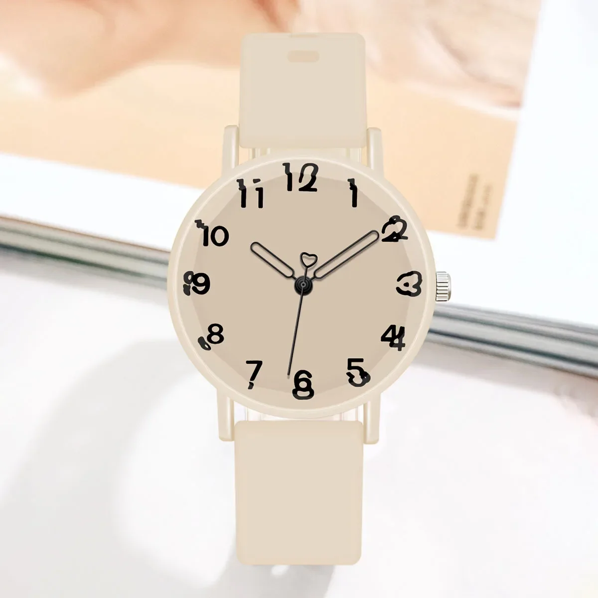 Fashion Women Watch Ladies Silicone Strap Quartz Wristwatch Simple Student Minimalist Sports Watch Reloj De Mujer Dropshipping - AliExpress 1511 - Color : BR - Image 5
