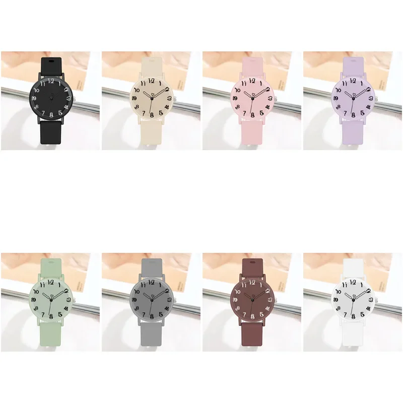 Fashion Women Watch Ladies Silicone Strap Quartz Wristwatch Simple Student Minimalist Sports Watch Reloj De Mujer Dropshipping - AliExpress 1511 - Color : BR - Image 4