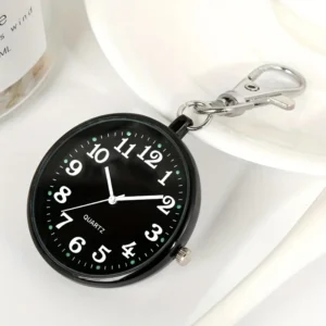 New Tiny Cute Quartz Pocket Watch with Keyring Minimalist Quartz Nurse Watch for Women Men Doctor Student Vintage Pendant Watch - AliExpress 1511 - Color : Pink