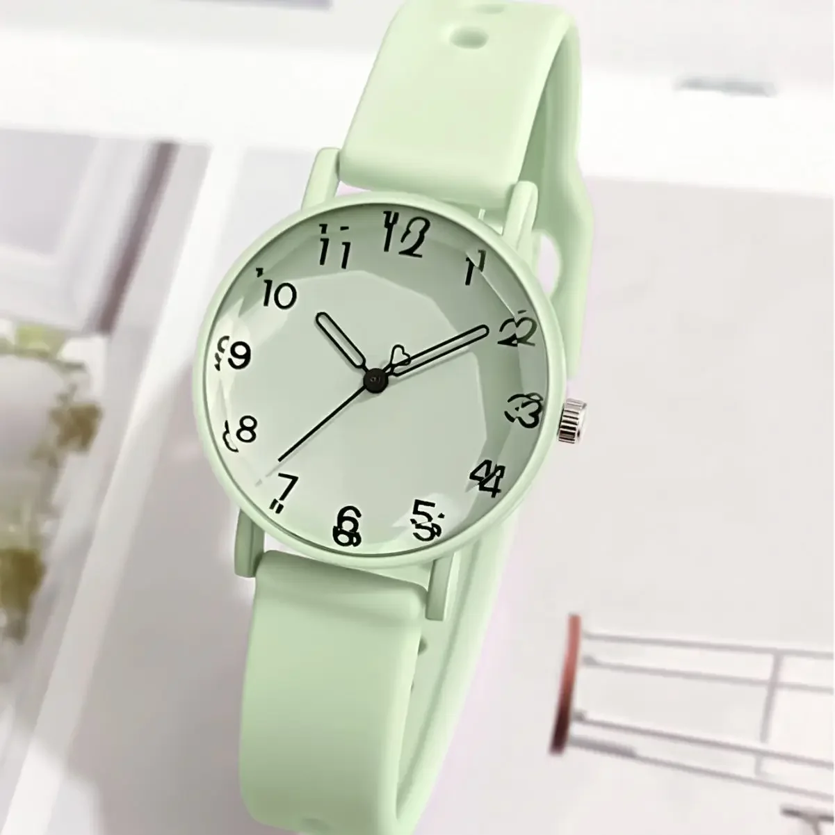 Fashion Women Watch Ladies Silicone Strap Quartz Wristwatch Simple Student Minimalist Sports Watch Reloj De Mujer Dropshipping - AliExpress 1511 - Color : BR - Image 3