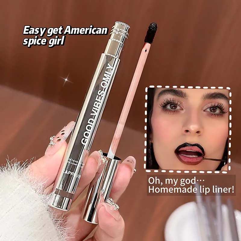 Plumping Peel Off Lip Tint Long Lasting Waterproof Lip Gloss Fuller Lips Contour Lipliner Matte Brown Lip Stain Makeup for Women - AliExpress 66 - Color : 00 - Image 5