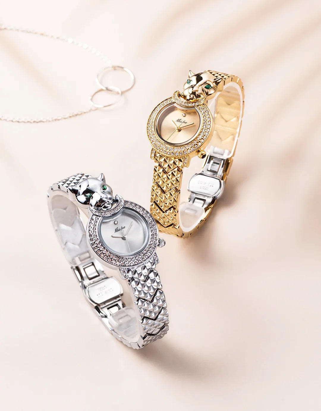 Ultra Thin Leopard Small Dial Quartz Watch for Women with Chain Bracelet Style Waterproof Butterfly Clasp - AliExpress 1511 - Color : W592-1 - Image 5