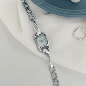 GEDI Premium Boutique Watch for Women Stainless Steel Bracelet Minimalist Square Dial Quartz Movement Woman' Wristwatch Gift - AliExpress 1511 - Color : WHITE - Ships From : China Mainland